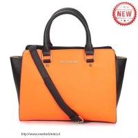 michael kors selma top-zip groot oranje boekentassen Vintage Tas Online iq5c0928